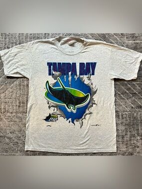 Vintage 1995 Tampa Bay Devil Rays MLB T-Shirt by Nutmeg Mills XL